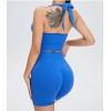Укорочені шорти безшовні Tracks Shorts PUSH-UP 35 (Blue deepth)